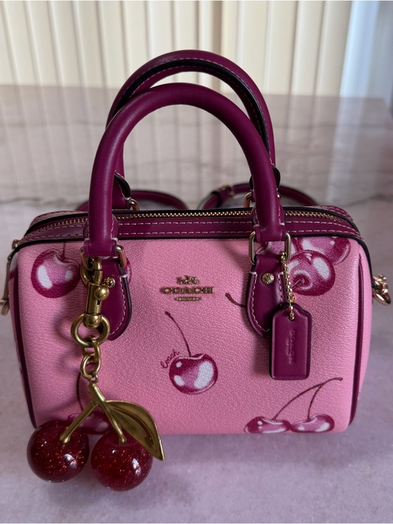 Coach Handbags - Coach Mini Rowan Cherry bag 🍒
